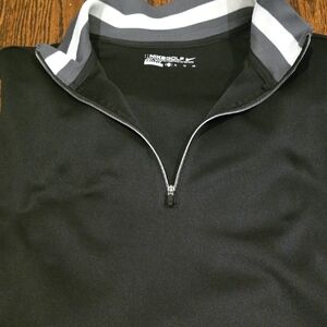 Nike Black and Gray Quarter-Zip Sweatshirt